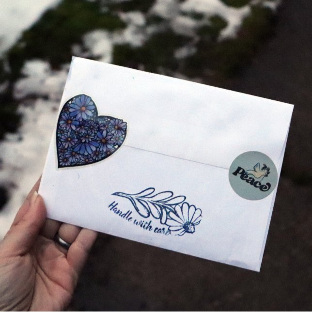 Adesivo Redondo Paz na Terra design (Criador carregado)