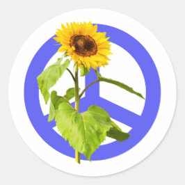 Adesivo Redondo Paz para a Ucrânia