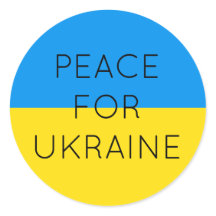 Paz Para A Ucrânia Sinalizador Ucraniano Mínimo Si