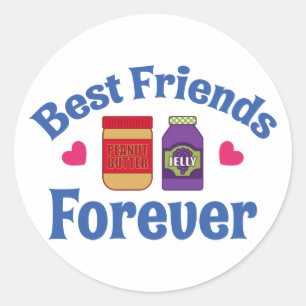 ADESIVO REDONDO PB&J BFF