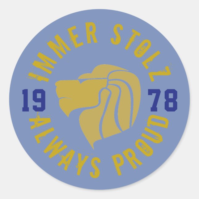 Adesivo Redondo PCHS Goldmane Sticker (Frente)