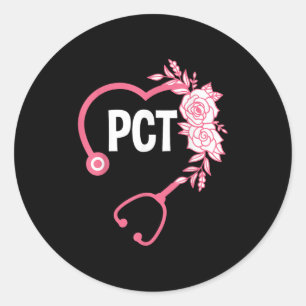 Adesivo Redondo Pct Stetoscope Design do Doente Pct