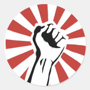 Adesivo Redondo Pé da revolução