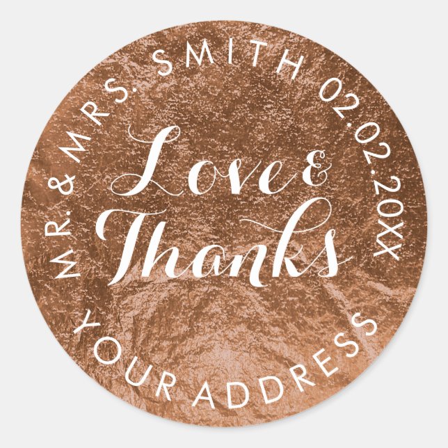 Adesivo Redondo PÉ DE FAUX PixDezines, COBRE (Frente)