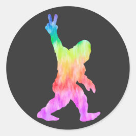 Adesivo Redondo Pé Grande do Amor pela Paz