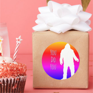 Adesivo Redondo Pé Grande Você Faz Um Saco De Volta