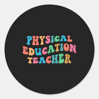 Adesivo Redondo Pe Physical Education Teacher Groove