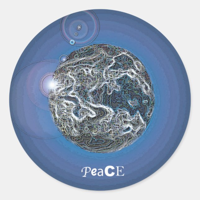 Adesivo Redondo PeaCE (Frente)