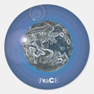 Adesivo Redondo PeaCE