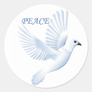 ADESIVO REDONDO PEACE DOVE