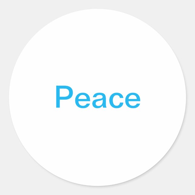 Adesivo Redondo Peace Jeff Hankamer Artjunkhaus Loving Splash-Art (Frente)