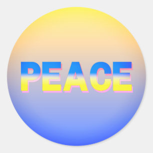 Adesivo Redondo PEACE mantém-se livre para a Ucrânia