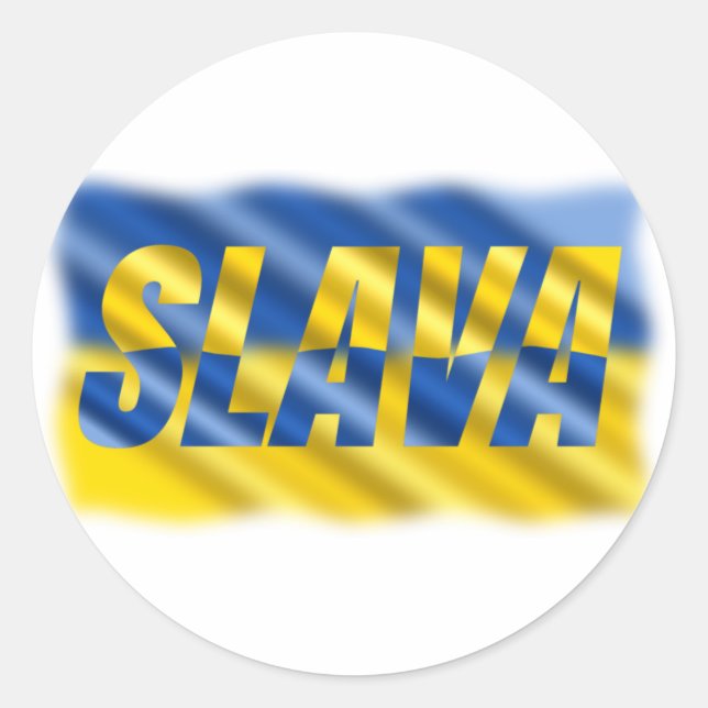 Adesivo Redondo PEACE mantém-se livre para a Ucrânia (Frente)