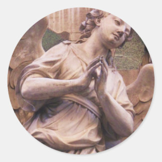 Adesivo Redondo Peaceful Renaissance Angel