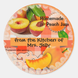 Adesivo Redondo Peach Jam Classic Round Sticker