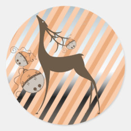 Adesivo Redondo Peach Jingle Bells Strike Sticker
