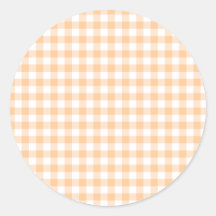 Peach Orange e White Gingham