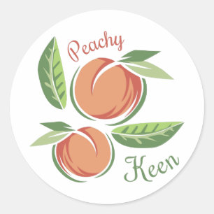 Adesivo Redondo Peachy Keen