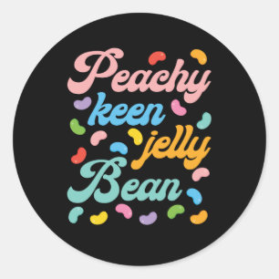 Adesivo Redondo Peachy Keen Jelly Bean