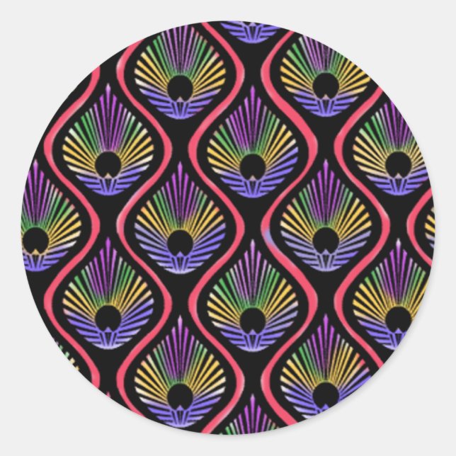 Adesivo Redondo Peacock (Frente)