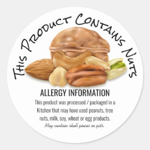 Adesivo Redondo Peanut Nut Alergia Medicamento