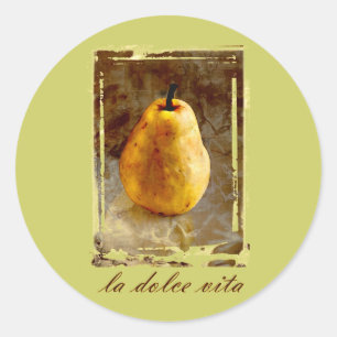 Adesivo Redondo Pear Art