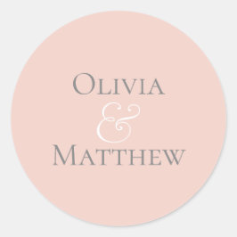 Adesivo Redondo Pearl Blush Personalizado