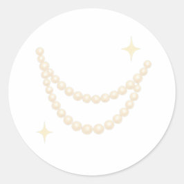 Adesivo Redondo Pearl garland sway