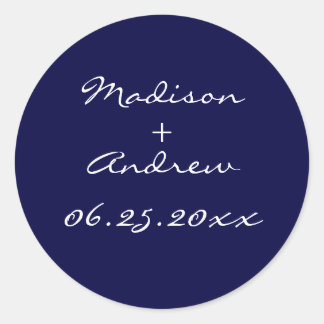 Adesivo Redondo Pearl Sticker 1920 - azul