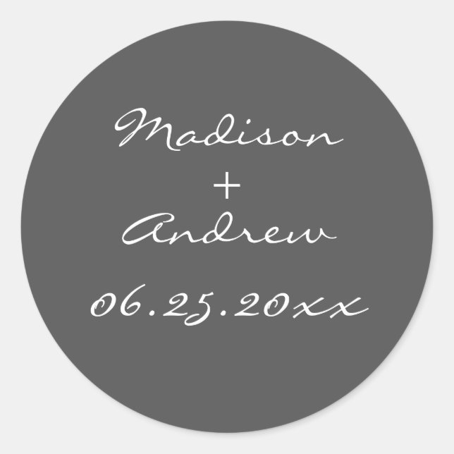 Adesivo Redondo Pearl Sticker 1920 - cinza (Frente)