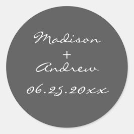 Adesivo Redondo Pearl Sticker 1920 - cinza