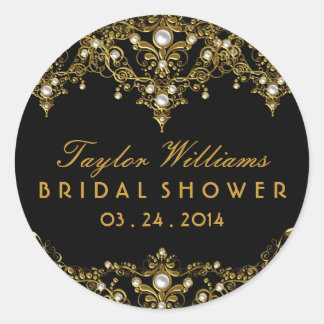 Adesivo Redondo Pearl Vintage - Chá de panela