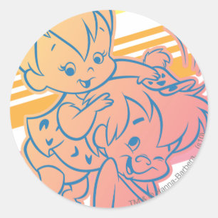 Adesivo Redondo PEBBLES™ que prepara Bam Bam