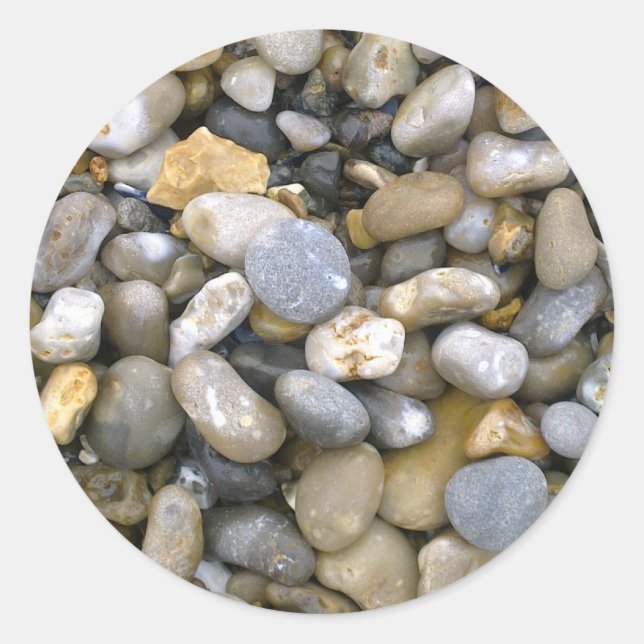 Adesivo Redondo Pebbles Sticker (Frente)
