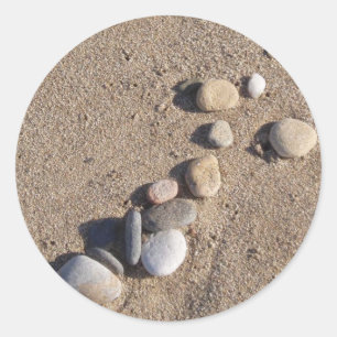 Adesivo Redondo Pebbles Stickers