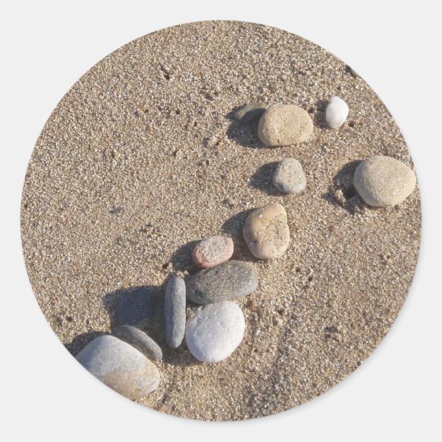 Adesivo Redondo Pebbles Stickers (Frente)