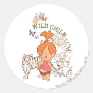 Adesivo Redondo PEBBLES™ Wild Child