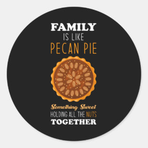 Adesivo Redondo Pecan Pie inspiration Family Cote