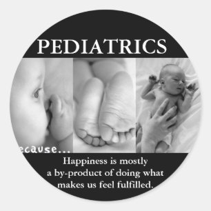 ADESIVO REDONDO PEDIATRIA PENSADA PARA O DIA (FELICIDADE)
