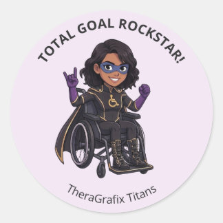 Adesivo Redondo Pediatric Therapy Superhero Reward Sticker