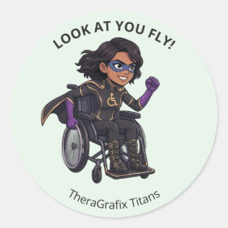 Adesivo Redondo Pediatric Therapy Superhero Reward Sticker
