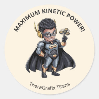 Adesivo Redondo Pediatric Therapy Superhero Reward Sticker