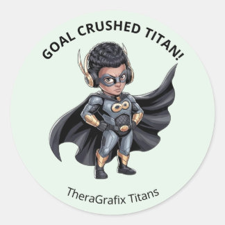 Adesivo Redondo Pediatric Therapy Superhero Reward Sticker