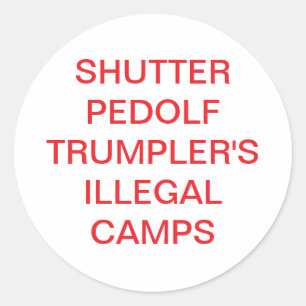 Adesivo Redondo Pedolf Trumpler Campos ilegais Hankamer Artjunkhau