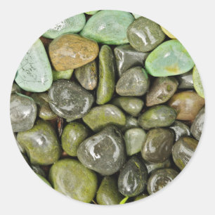Adesivo Redondo Pedras decorativas para paisagens