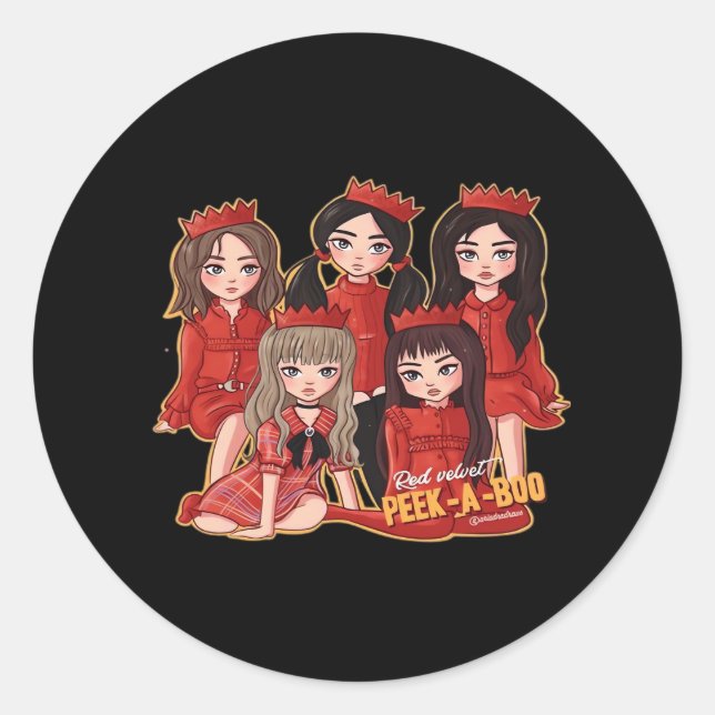 Adesivo Redondo Peekaboo Cozy Autumn (Frente)