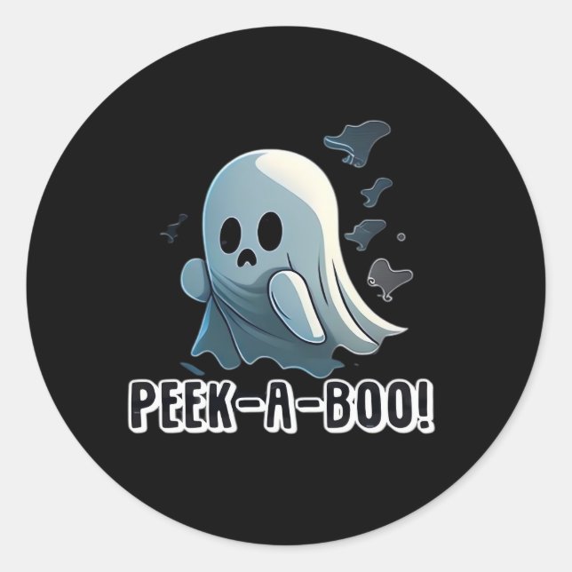 Adesivo Redondo Peekaboo Halloween Edition (Frente)