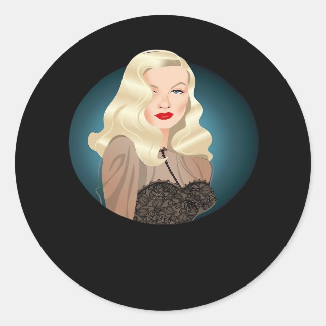 Adesivo Redondo Peekaboo Spooky Cotação (Frente)