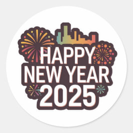 Adesivo Redondo Peel, Stick, Celebrar Os Autocolantes 2025