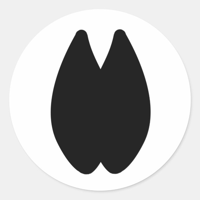 Adesivo Redondo Pegada Alpaca (Frente)